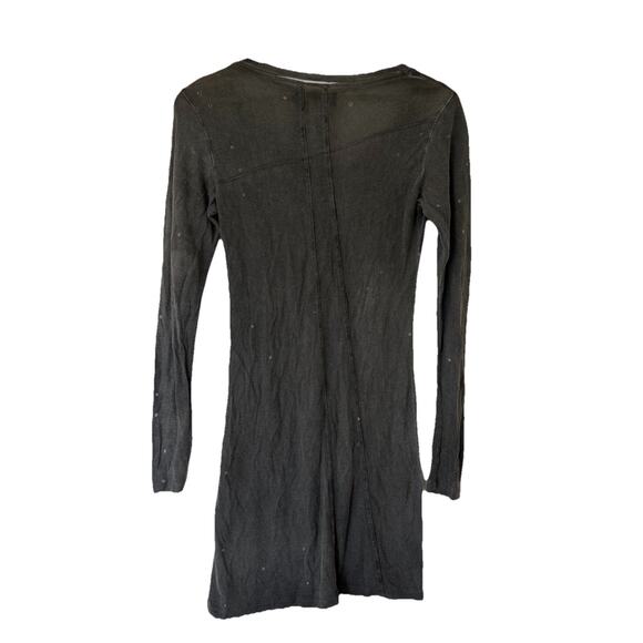 Religion London Goth Grunge Distressed Longline Tunic Top XS Graphic Bird Heart - Picture 5 of 10
